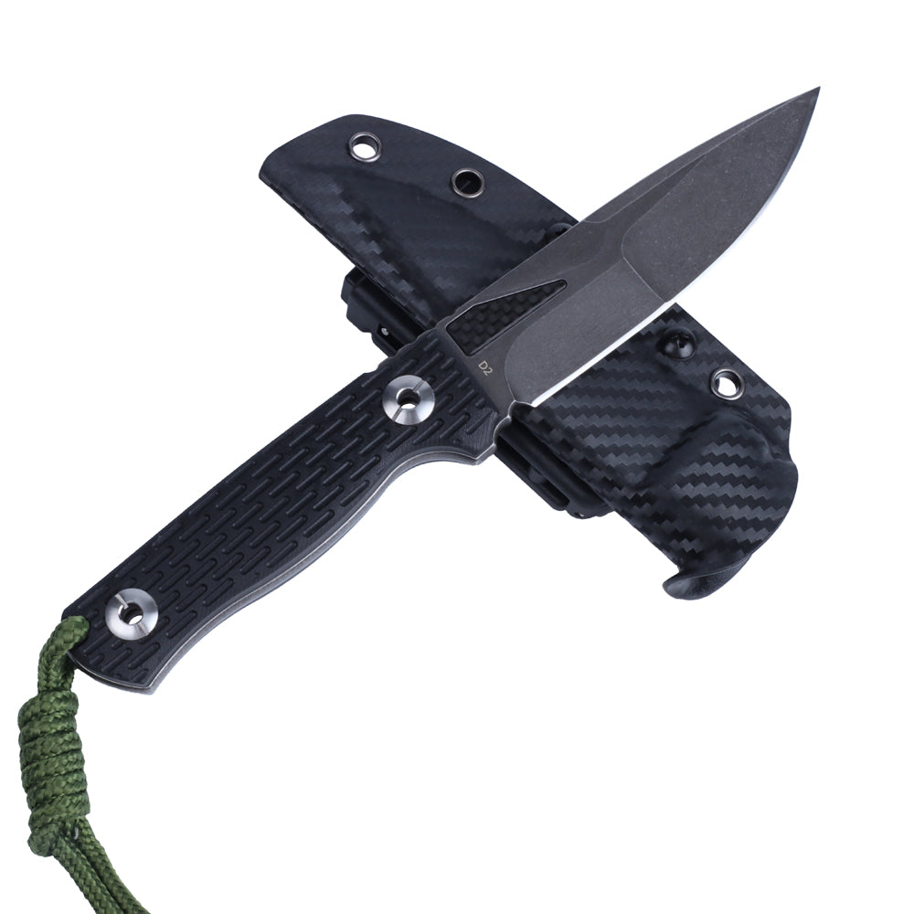MASALONG kni244 Super Hard Tactical Outdoor Camping D2 facas de lâmina fixa de aço