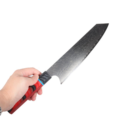 MASALONG Cozinha 3 Facas Laser Damasco Ferramentas de Cozinha Aço de Alta Qualidade Facas de Açougueiro Chef 