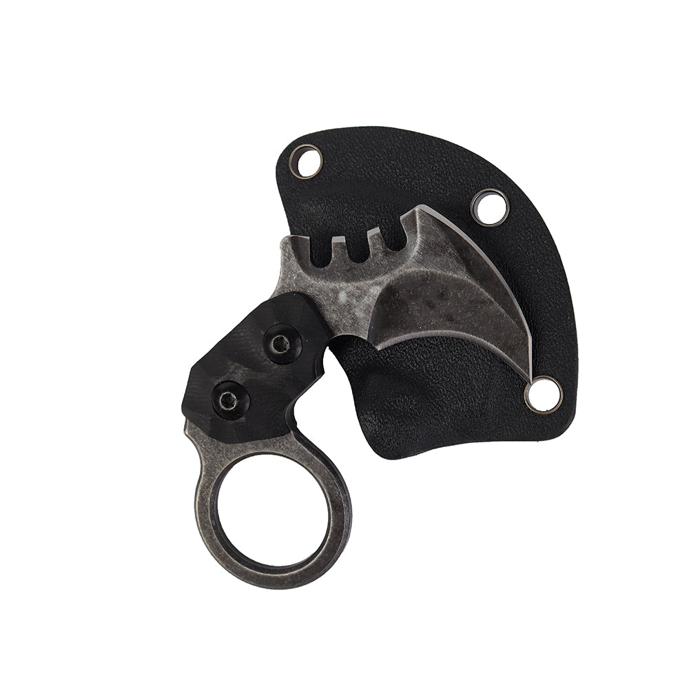MASALONG Kni88 Outdoor Survival Claw Mini Small Tactical Knife Bear Fixed Blade Knife with Sheath