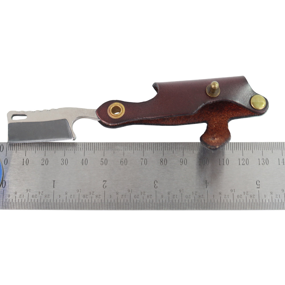 MASALONG Mini EDC folding razor, D2 steel small knife key ring, convenient for daily use kni203