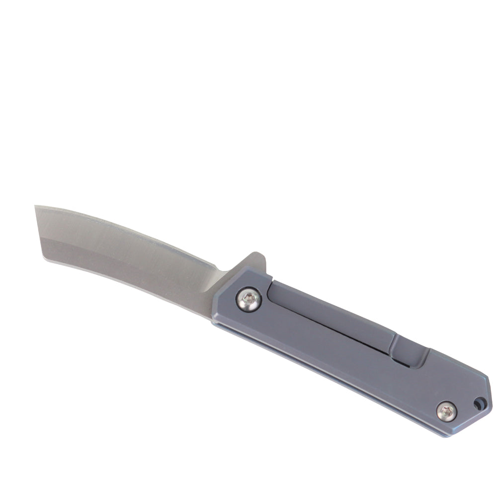 MASALONG Kni208 Small Mini Folding Pocket D2 Steel  blue Titanium TC4 Handle Knives