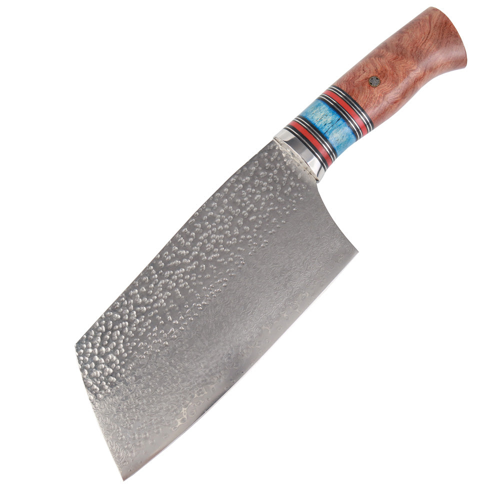 Masalong High-end Damascus kitchen meat cleaver knife m123 (B)