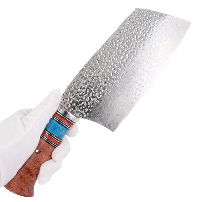Faca de cutelo de cozinha Masalong High-end Damascus m123 (B)