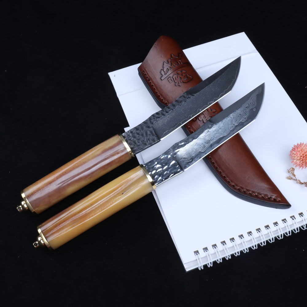 Masalong vintage Damascus knives with high-end craftsmanship and exquisite handles.