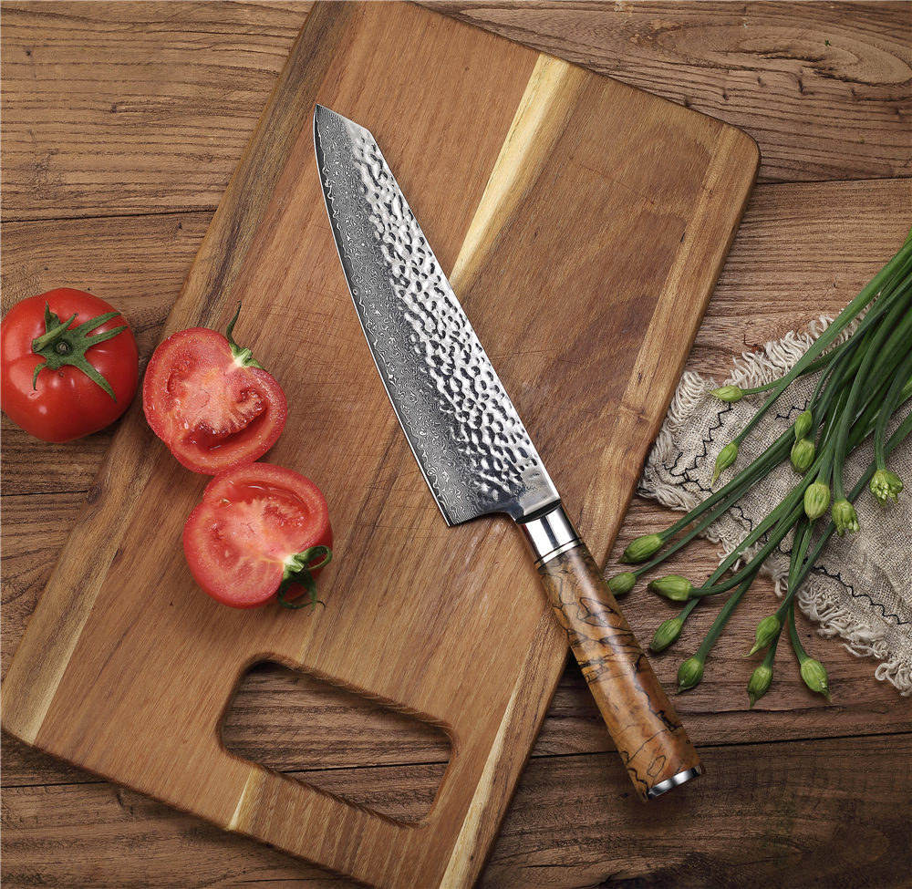 MASALONG Kitchen 2 utensílios de cozinha utilitários de alta qualidade aço damasco cutelo de carne afiado facas de chef de corte 