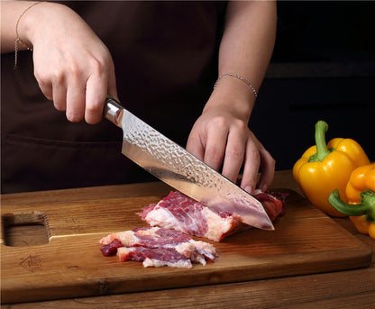 MASALONG Kitchen 2 utensílios de cozinha utilitários de alta qualidade aço damasco cutelo de carne afiado facas de chef de corte 