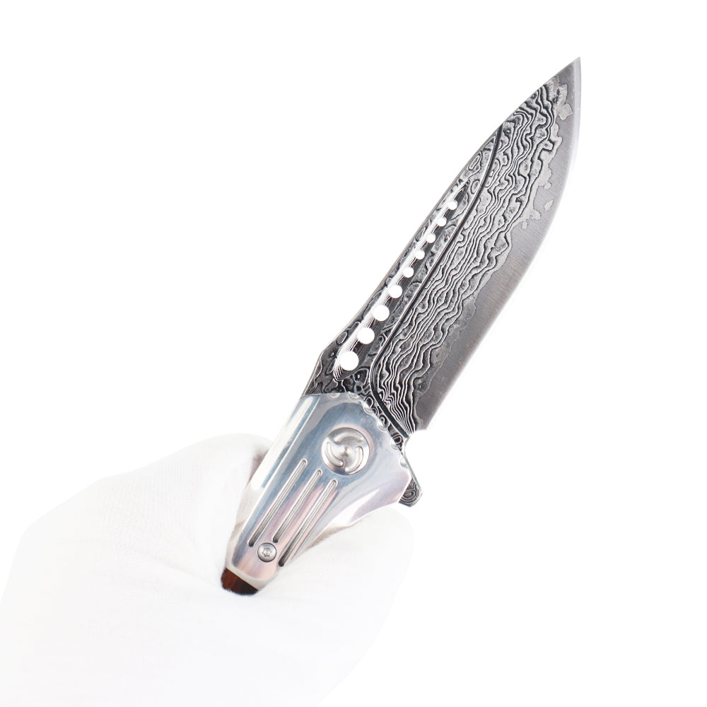MASALONG kni223 VG10 Damascus Folding Outdoor tactical knife