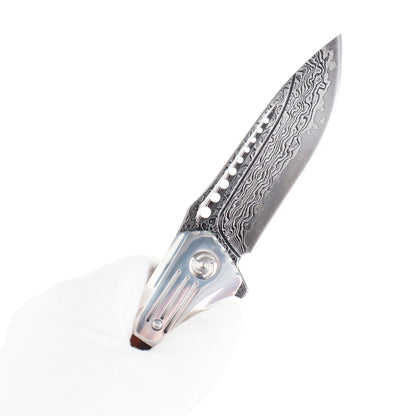 MASALONG kni223 VG10 Damascus Folding Outdoor tactical knife
