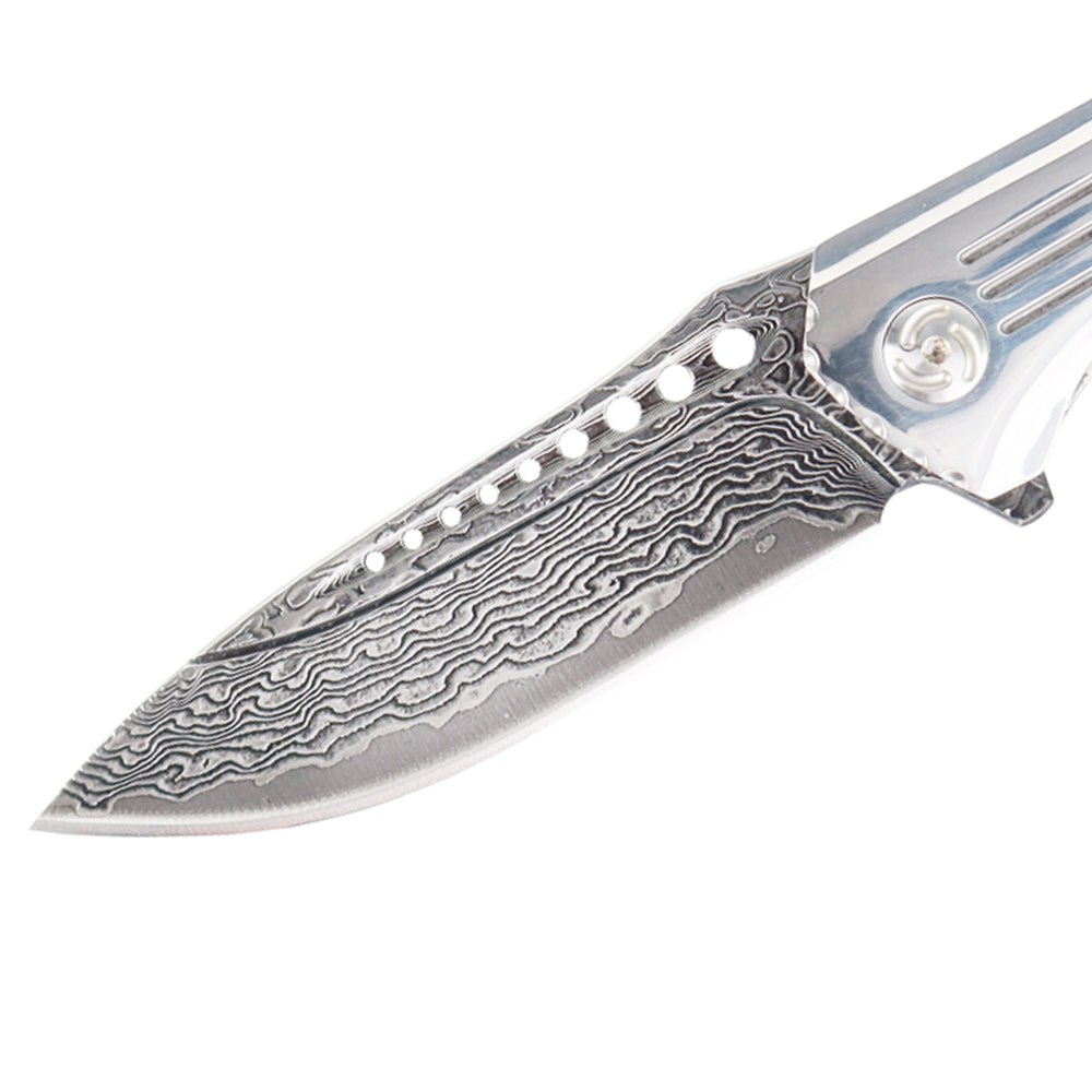 MASALONG kni223 VG10 Damascus Folding Outdoor tactical knife