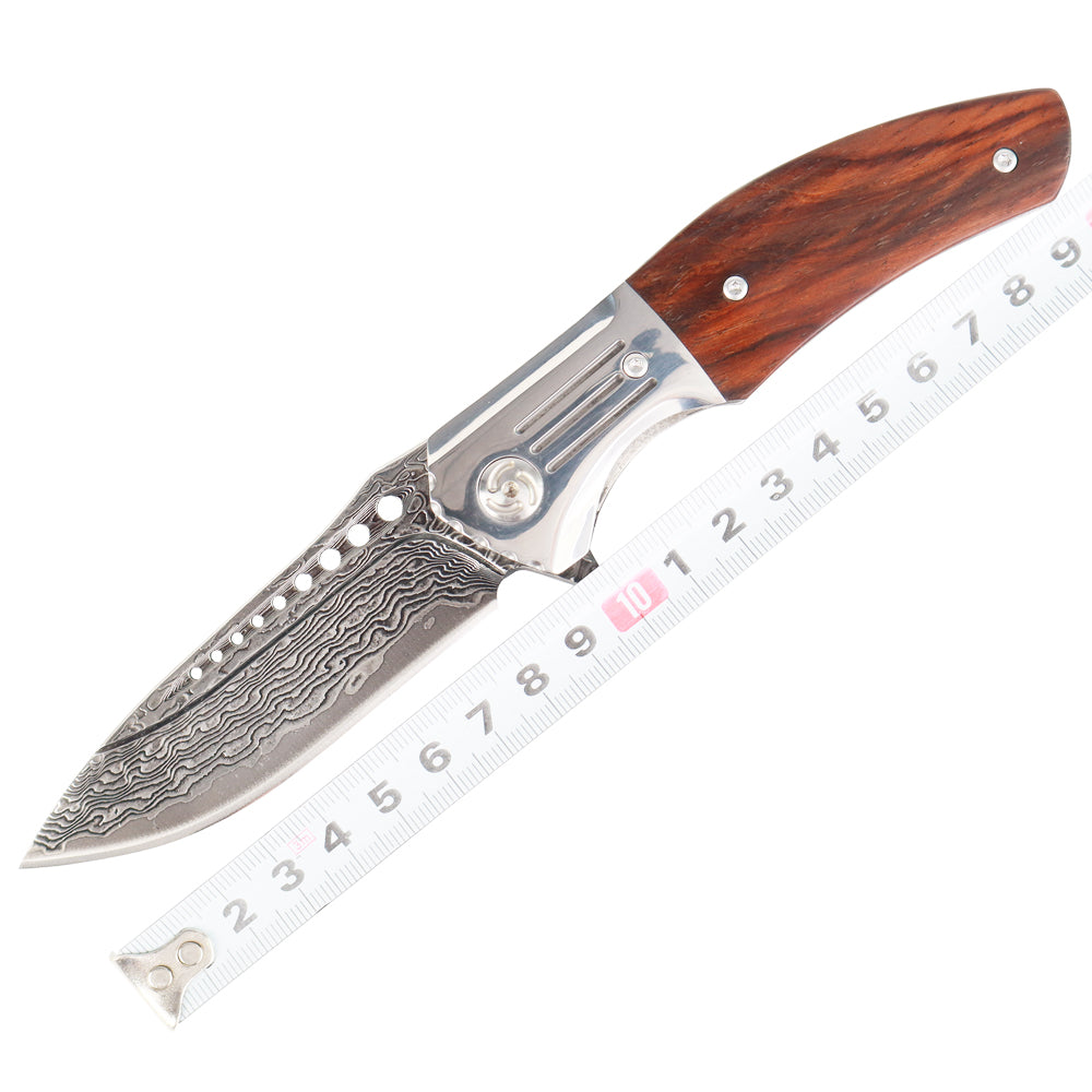 MASALONG kni223 VG10 Damascus Folding Outdoor tactical knife