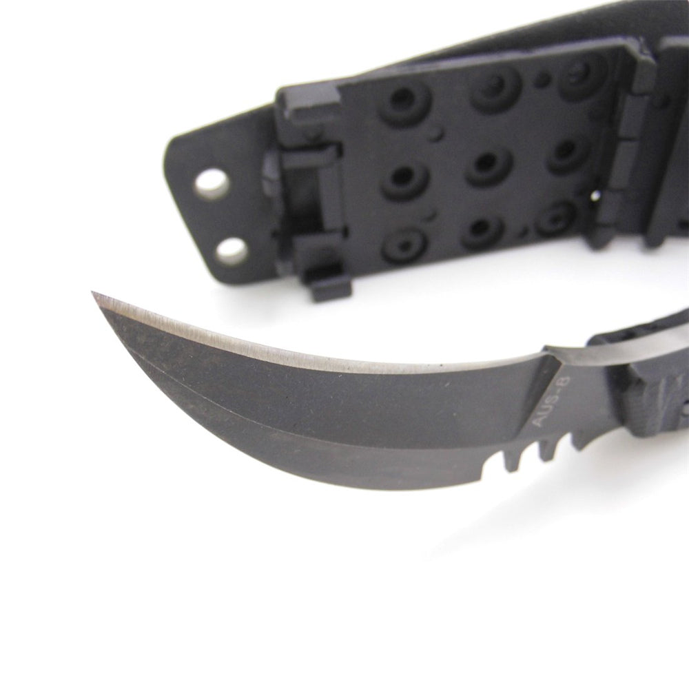 Cuchillo táctico Karambit para caza y supervivencia al aire libre MASALONG Kni89, hoja fija con funda y dedo de oso