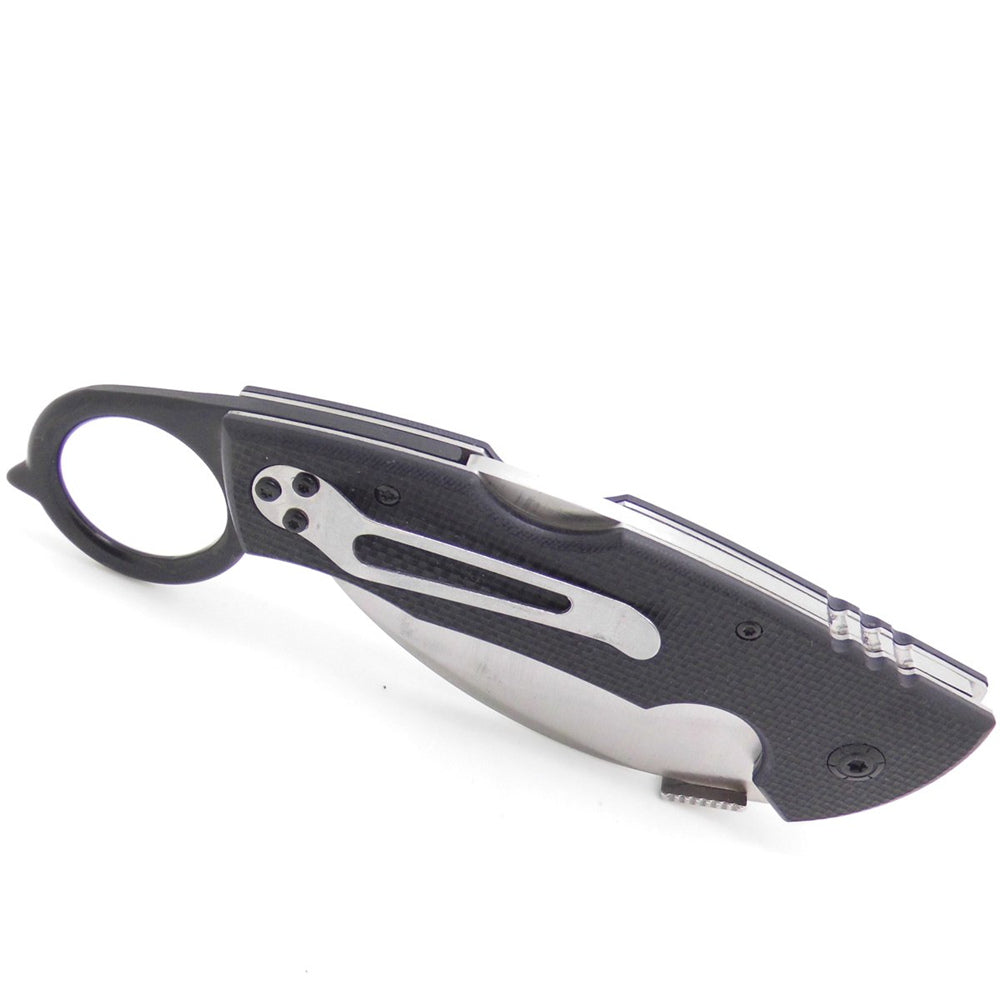 MASALONG Claw Kni105 G10 Handle Metal Blade Tactical Hunting Survival Folding Knife