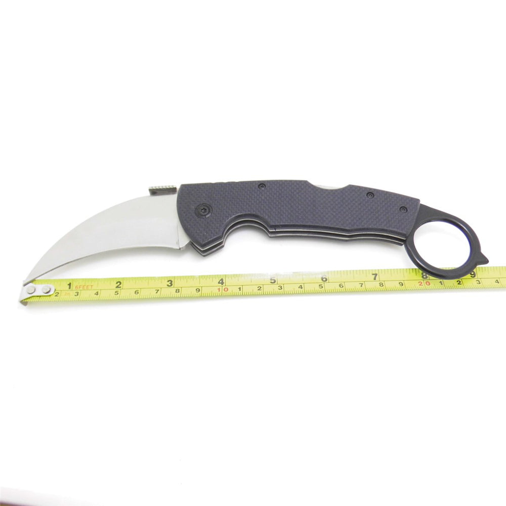 MASALONG Claw Kni105 G10 Handle Metal Blade Tactical Hunting Survival Folding Knife