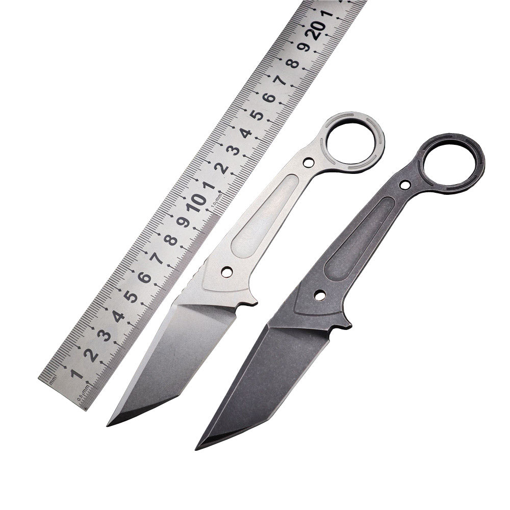 MASALONG Kni184 Fixed Blade Straight Knife Rescue Tools Outdoor Camping Pocket Knives