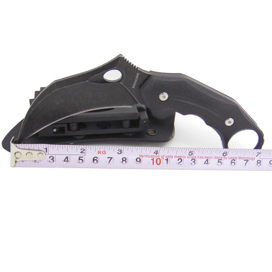 Cuchillo de garra de karambit fijo portátil para acampar al aire libre MASALONG Kni116 Pterosaurs
