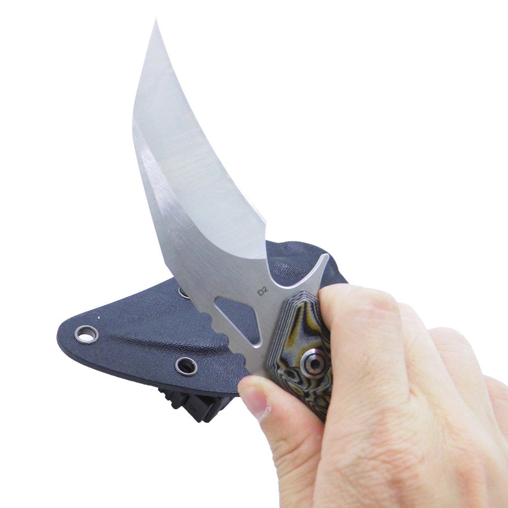 MASALONG Claw Knife KNI121 Ghostly Outdoor Camping Tactical Karambit  Self-Defence Steel Knives