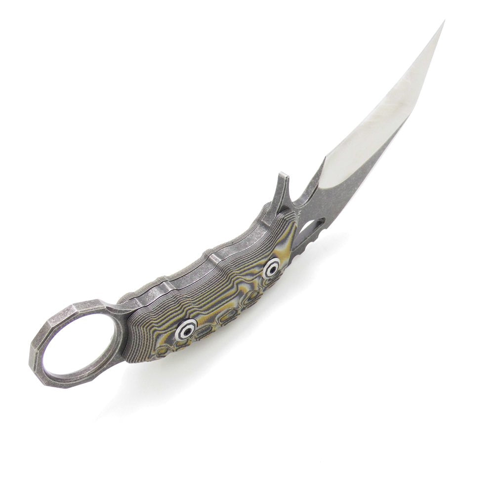 MASALONG Claw Knife KNI121 Ghostly Outdoor Camping Tactical Karambit  Self-Defence Steel Knives