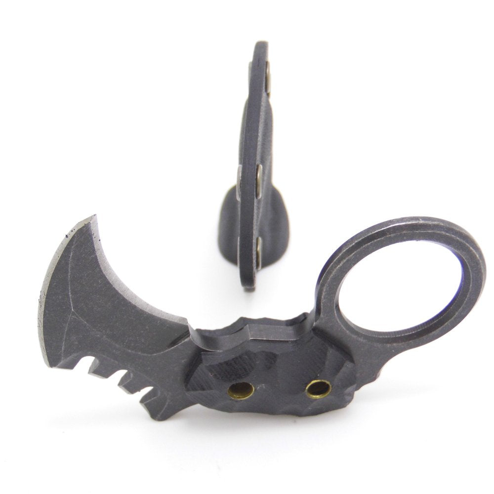 MASALONG Kni88 Outdoor Survival Claw Mini Small Tactical Knife Bear Fixed Blade Knife with Sheath