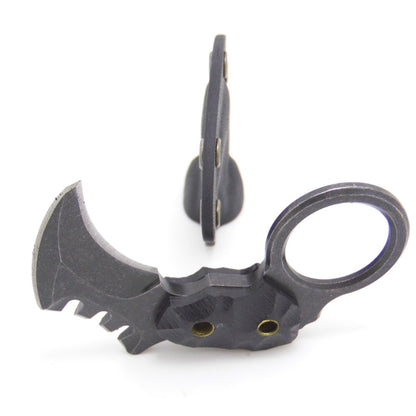 MASALONG Kni88 Outdoor Survival Claw Mini Small Tactical Knife Bear Fixed Blade Knife with Sheath