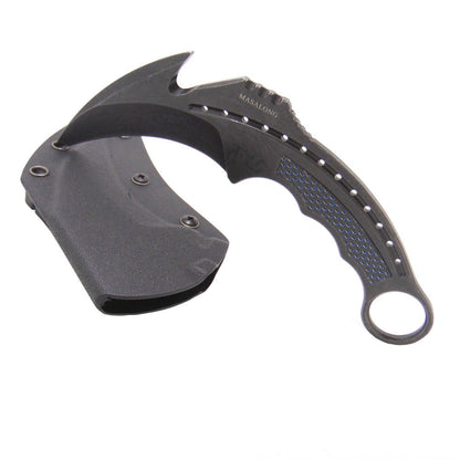 MASALONG Kni115 Faca Multiuso Karambit Facas Ferramentas de Sobrevivência Acampamento Caminhada Ao Ar Livre Combate Real Luta com Bainha K