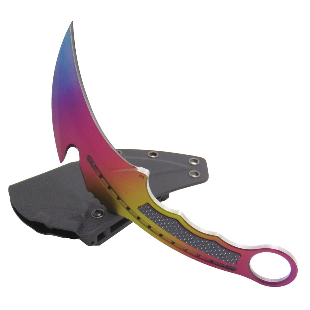 MASALONG Kni115 Faca Multiuso Karambit Facas Ferramentas de Sobrevivência Acampamento Caminhada Ao Ar Livre Combate Real Luta com Bainha K