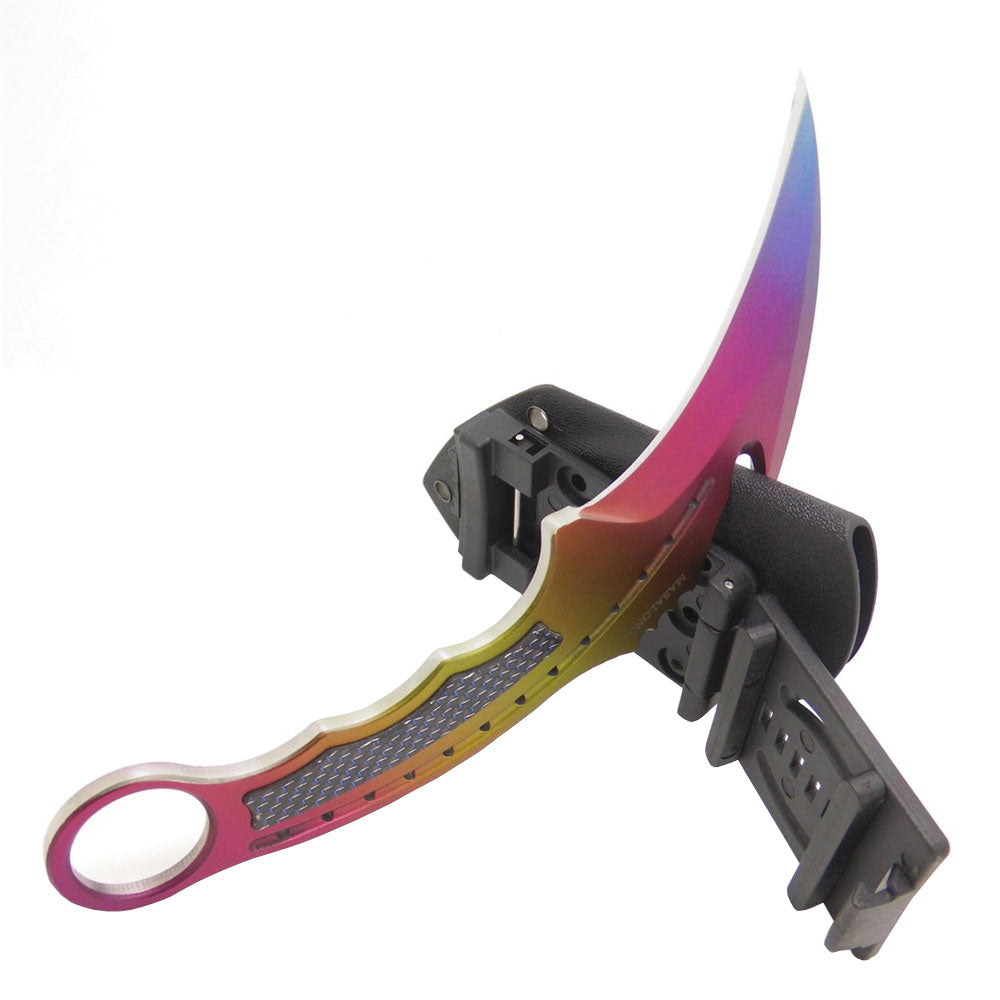 MASALONG Kni115 Faca Multiuso Karambit Facas Ferramentas de Sobrevivência Acampamento Caminhada Ao Ar Livre Combate Real Luta com Bainha K