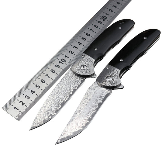 MASALONG Kni177 Damascus VG10 Folding Pocket Knife Tactical Survival Knives Hunting Camping Blade EDC Tools