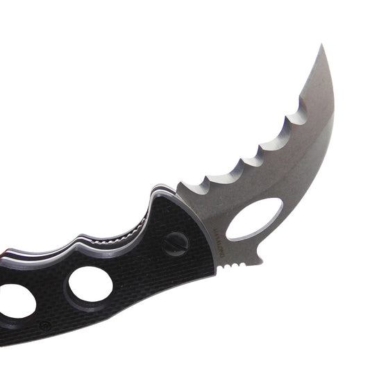 MASALONG Big White Shark Claw Folding Teeth Knife Kni95