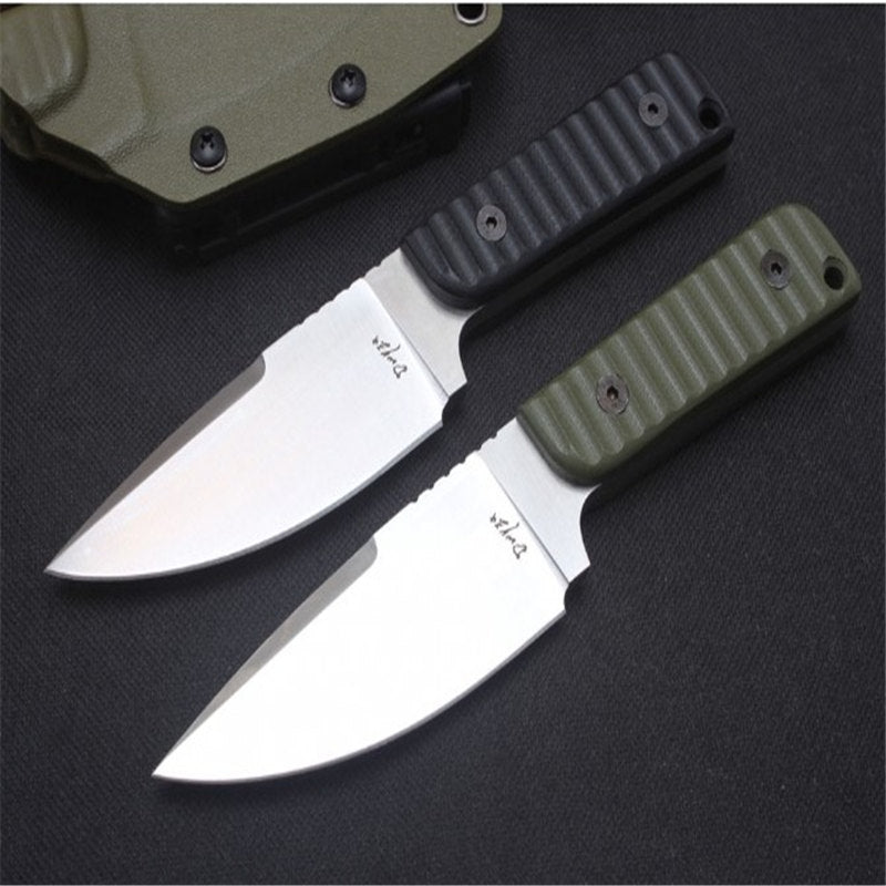 MASALONG Kni152 DC53 Steel Best Sharpness Cuttability Excellent Toughness Retention Camping Straight Knife