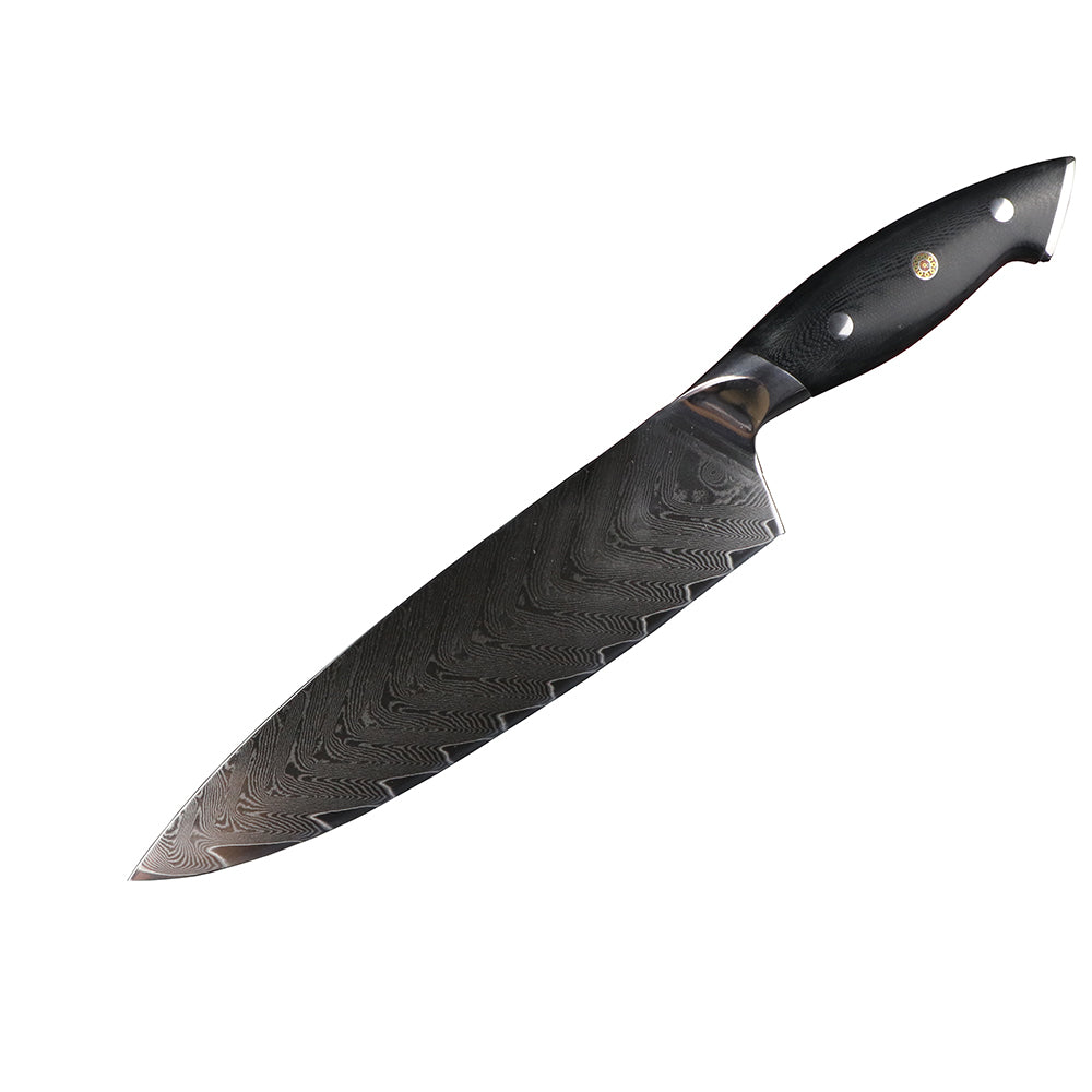 MASALONG kitchen14 Chef's Knives - Kitchen Chef Knife Pro VG10 Damascus 67 Layers Steel - Dishwasher Safe G10 Handle - 8"