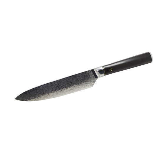 MASALONG 13inch High-hardness Damascus steel ebony handle chef's standard kitchen knife ( kitchen15 )
