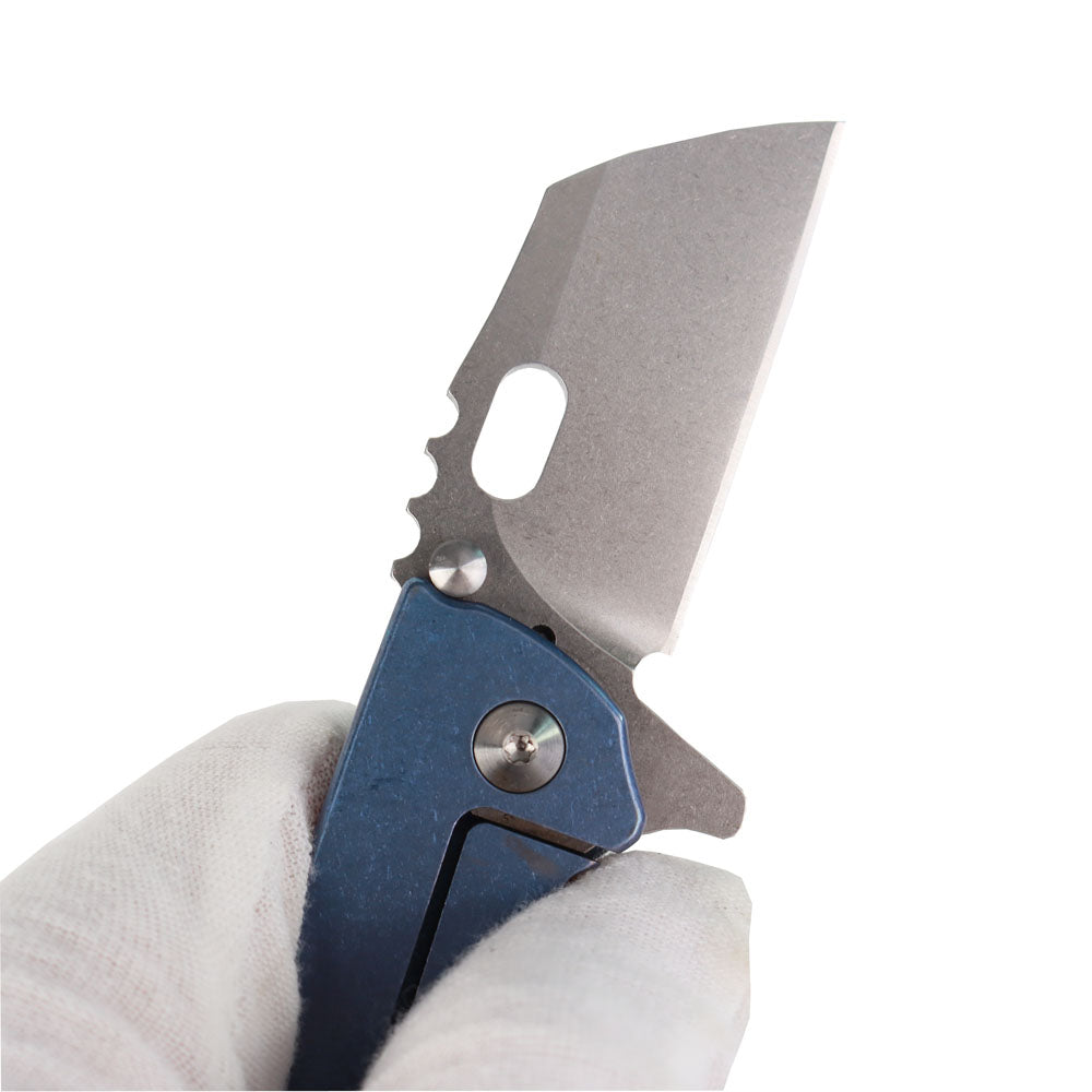 MASALONG kni215 Ultra Mini Folding Pocket Knife D2 Blade, TC4 Titanium Handle High-quality folding knife