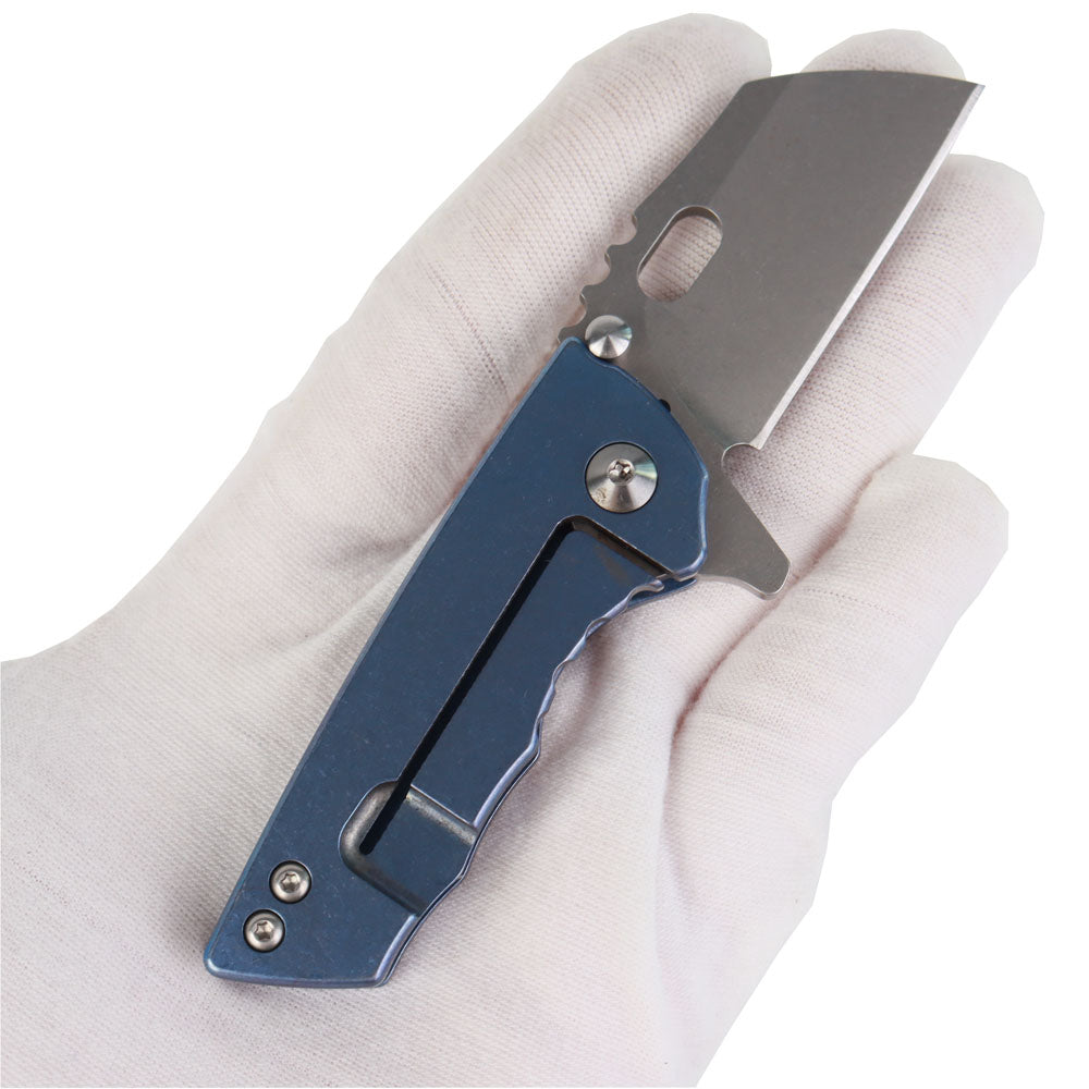 MASALONG kni215 Ultra Mini Folding Pocket Knife D2 Blade, TC4 Titanium Handle High-quality folding knife