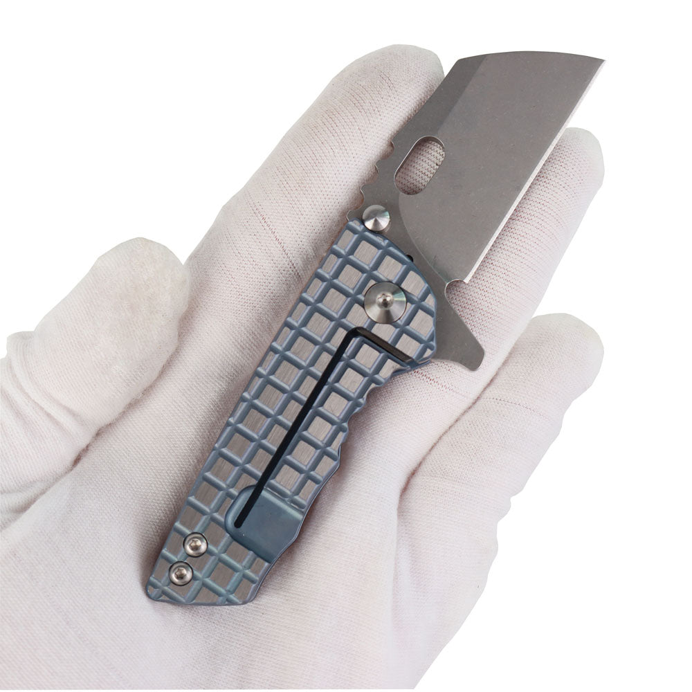 MASALONG kni215 Ultra Mini Folding Pocket Knife D2 Blade, TC4 Titanium Handle High-quality folding knife