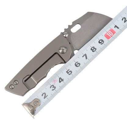 MASALONG kni215 Ultra Mini Folding Pocket Knife D2 Blade, TC4 Titanium Handle High-quality folding knife