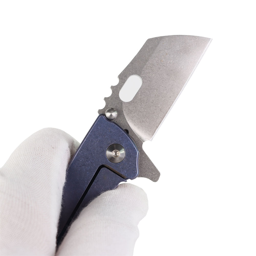 MASALONG kni215 Ultra Mini Folding Pocket Knife D2 Blade, TC4 Titanium Handle High-quality folding knife