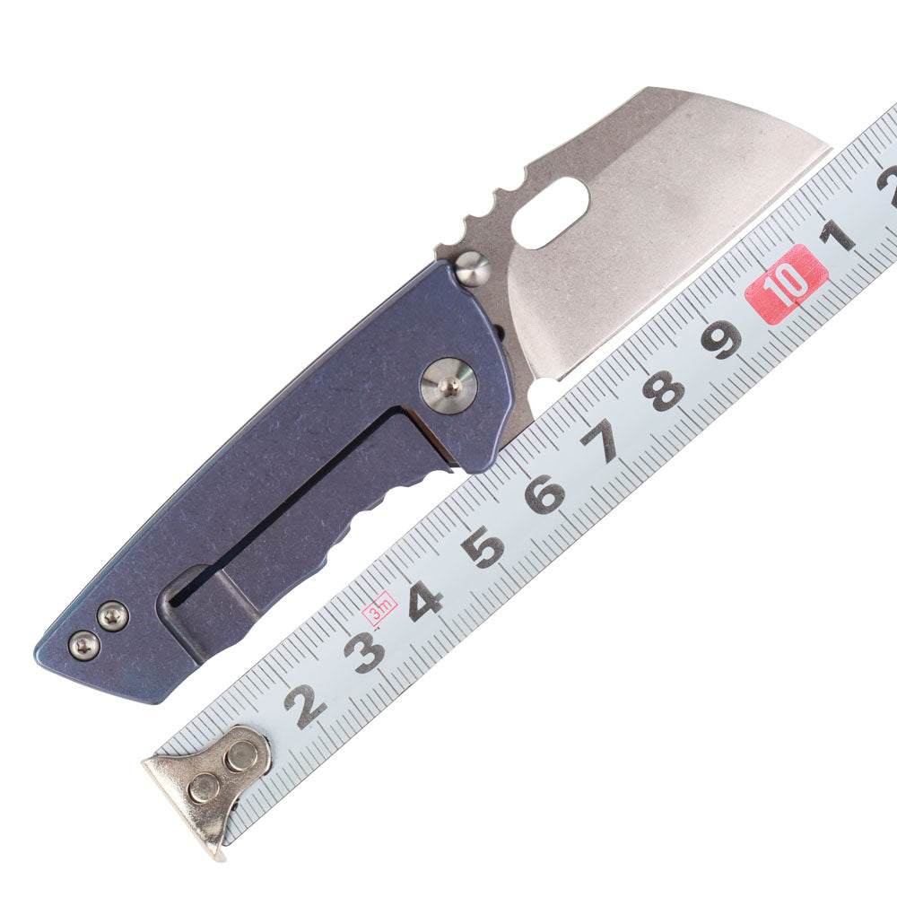 MASALONG kni215 Ultra Mini Folding Pocket Knife D2 Blade, TC4 Titanium Handle High-quality folding knife