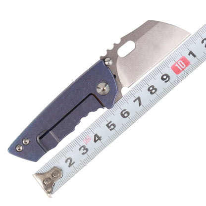 MASALONG kni215 Ultra Mini Folding Pocket Knife D2 Blade, TC4 Titanium Handle High-quality folding knife