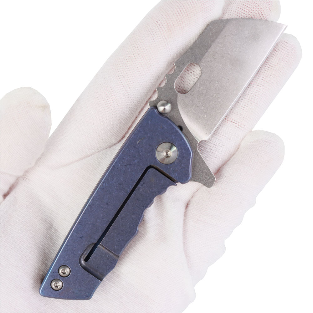 MASALONG kni215 Ultra Mini Folding Pocket Knife D2 Blade, TC4 Titanium Handle High-quality folding knife