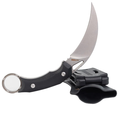 Masalong white fixed tactical combat karambit knife 