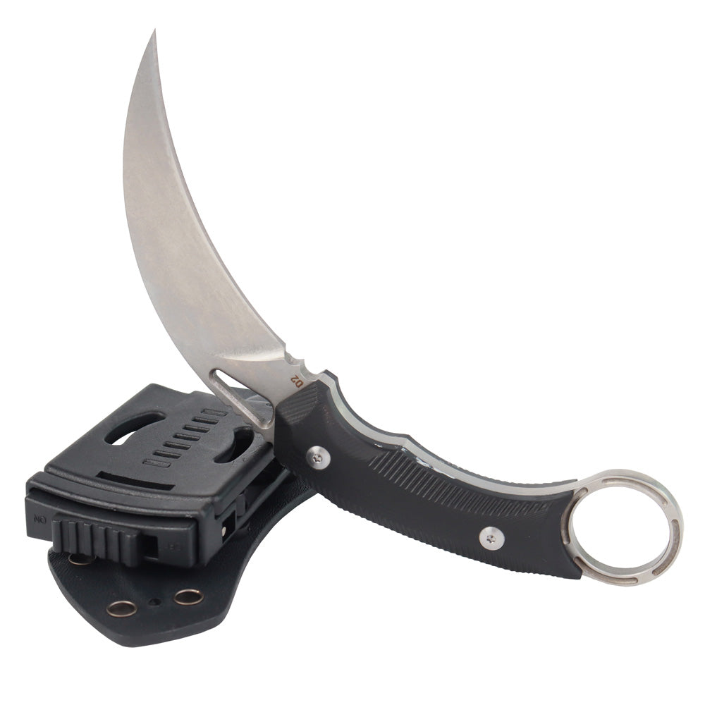 MASALONG kni219 Tactical Combat Karambit Survival Hunting Fixed Blade w/ SHEATH