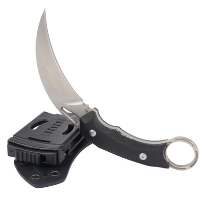 MASALONG kni219 Tactical Combat Karambit Survival Hunting Fixed Blade w/ SHEATH