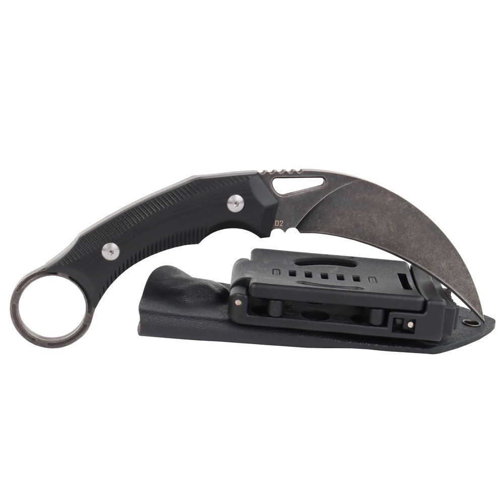 MASALONG kni219 Tactical Combat Karambit Survival Hunting Fixed Blade w/ SHEATH