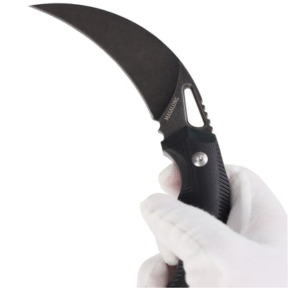 MASALONG kni219 Tactical Combat Karambit Survival Hunting Fixed Blade w/ SHEATH