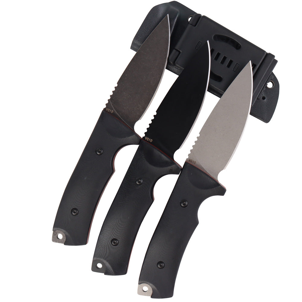 MASALONG Kni220 Survival Straight faca lâmina vg10 faca tática lâmina fixa com bainha para acampamento caça exército