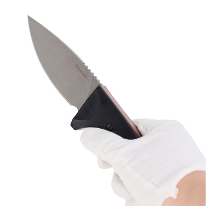 MASALONG Kni220 Survival Straight faca lâmina vg10 faca tática lâmina fixa com bainha para acampamento caça exército