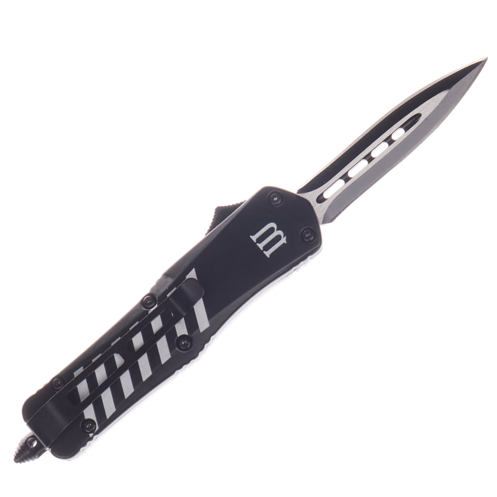 Cuchillo de supervivencia Masalong Kni228, herramienta de bolsillo para campamento, para exteriores, camping, senderismo, con resorte