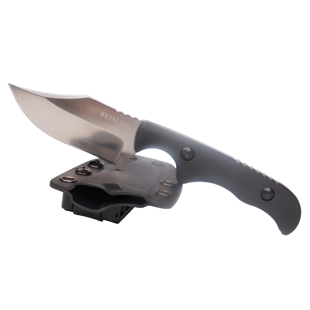 MASALONG kni232 EDC 9Cr14MOV Hard Stainless Steel Camping Fixed Blade Knife