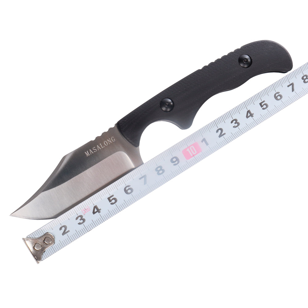 MASALONG kni232 EDC 9Cr14MOV Hard Stainless Steel Camping Fixed Blade Knife