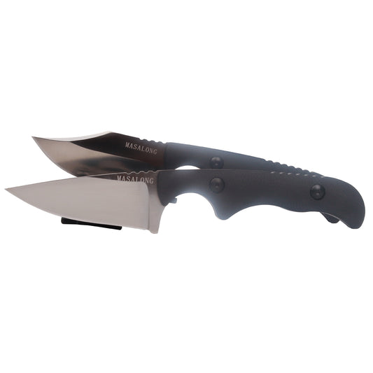 MASALONG 9Cr14MOV Hard Stainless Steel Camping Fixed Blade Knife 